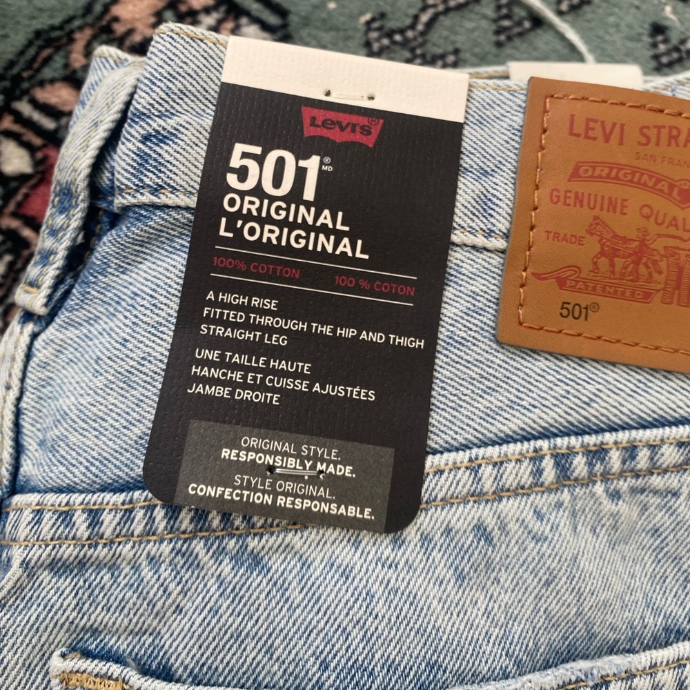 Levi’s 501 Original straight leg distressed jeans - Picture 9 of 11